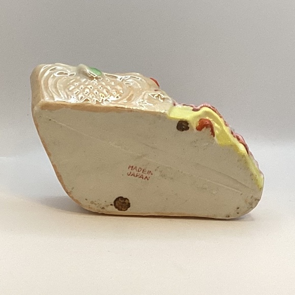 Floral Planter Lady on a Luster Ware Boat Kitschy Mid Century - Picture 3 of 3